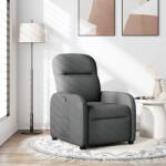 vidaXL Fotoliu rabatabil, gri închis, material textil GartenMobel Dekor (4015523)