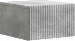 vidaXL Noptiera suspendata cu sertar, gri beton, 33 x 34, 5 x 20 cm (898431)