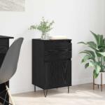 vidaXL Bufet cu sertar Stejar negru 35 x 40 x 70 cm Lemn compozit GartenMobel Dekor (881761) Comoda