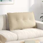 vidaXL Perna pentru spate Crem 80 x 50 cm Tesatura din microfibra GartenMobel Dekor (42014734)