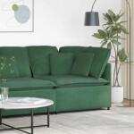 vidaXL Modul de colt pentru canapea modulara cu perne verde închis 100 cm GartenMobel Dekor (4104472) Canapea