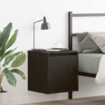 vidaXL Noptiere montate pe perete 2 buc Negru 38x34x40 cm GartenMobel Dekor (861232)