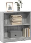 vidaXL Biblioteca, gri sonoma, 80x24x76 cm, lemn prelucrat GartenMobel Dekor (857831) Biblioteca
