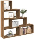 vidaXL Biblioteca/separator 4 niveluri, stejar 143, 5x29x143, 5 cm lemn GartenMobel Dekor (858002) Biblioteca