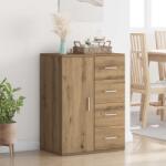 vidaXL Bufet cu sertar Stejar Artizanal 59 x 39 x 80 cm Lemn compozit GartenMobel Dekor (883065) Comoda