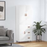 vidaXL Dulap înalt, alb, 69, 5x34x180 cm, lemn compozit GartenMobel Dekor (3195875) Comoda