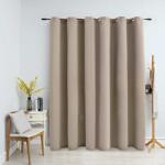 vidaXL Draperie opaca cu inele metalice, bej, 290 x 245 cm GartenMobel Dekor (134445)