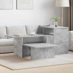 vidaXL Masa de consola Gri din beton 80 x 50 x 225 cm Lemn compozit GartenMobel Dekor (891163)