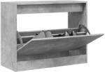 vidaXL Pantofar, gri beton, 80x34x63 cm, lemn prelucrat GartenMobel Dekor (839962) Pantofar