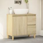 vidaXL Dulap de baie, stejar sonoma, 65x33x60 cm, lemn prelucrat GartenMobel Dekor (847406)