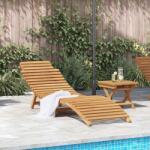 vidaXL Sezlong Maro 184 x 55 x 59 cm Lemn solid de tec GartenMobel Dekor (42008387)