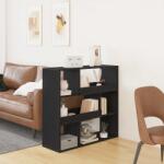 vidaXL raft de carti Stejar Negru 100 x 33 x 94, 5 cm Lemn compozit GartenMobel Dekor (3423357) Biblioteca