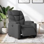 vidaXL Fotoliu rabatabil electric, negru, material textil GartenMobel Dekor (3204574)