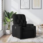 vidaXL Fotoliu rabatabil, negru, material textil GartenMobel Dekor (372481)