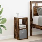vidaXL Noptiera Stejar fumuriu 25, 5 x 22 x 49, 5 cm Lemn compozit GartenMobel Dekor (8000604)
