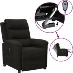 vidaXL Fotoliu rabatabil electric, negru, material textil GartenMobel Dekor (3098965)