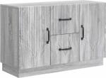 vidaXL Bufet cu sertar Sonoma gri 89 x 34, 5 x 57 cm Lemn prelucrat GartenMobel Dekor (895351) Comoda