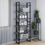 vidaXL Dulap înalt, gri, 100x30x210 cm, lemn masiv de pin GartenMobel Dekor (806564) Biblioteca