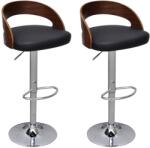vidaXL Scaune de bar, 2 buc. , lemn curbat GartenMobel Dekor (241689)