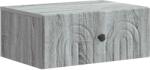 vidaXL Dulap de noapte suspendat gri Sonoma, cu sertar, 49 x 34, 5 x 20 cm (898117)