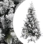 vidaXL Brad de Craciun cu zapada & conuri, 225 cm, PVC&PE GartenMobel Dekor (340532)