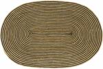 vidaXL Covor Natural si Negru 122 x 183 cm Iuta GartenMobel Dekor (42010768) Covor