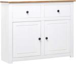 vidaXL Servanta, alb, 93x40x80 cm, lemn masiv pin, gama Panama GartenMobel Dekor (282699) Comoda