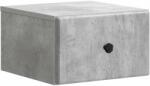 vidaXL Noptiera suspendata cu sertar, gri beton, 34, 5 x 33 x 20 cm (899111)