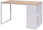 vidaXL Birou de scris, 120 x 60 x 75 cm, stejar si alb GartenMobel Dekor (245720)