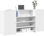 vidaXL Birou de receptie, alb, 200x50x103, 5 cm, lemn stratificat GartenMobel Dekor (3324178)