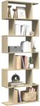 vidaXL Biblioteca/separator 6 niveluri stejar sonoma 70x24x193 cm lemn GartenMobel Dekor (858086) Biblioteca