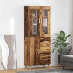 vidaXL Bufet cu sertar Lemn Vechi 69, 5 x 34 x 180 cm Lemn compozit GartenMobel Dekor (3415771) Comoda