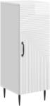 vidaXL Bufet Alb foarte lucios 33 x 34, 5 x 89, 5 cm Lemn prelucrat GartenMobel Dekor (894829) Comoda