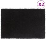 vidaXL Covoras de usa, 2 buc. , negru, 40x60 cm, fibre de cocos GartenMobel Dekor (155571) Pres