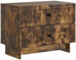 vidaXL Noptiera cu 2 sertare, stejar fumuriu, 62 x 34, 5 x 47, 5 cm, vidaXL (893860)