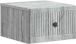 vidaXL Dulap de noapte suspendat gri Sonoma, 33 x 34, 5 x 20 cm, 1 sertar (897927)