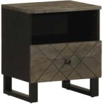 vidaXL Noptiera, negru, 40x33x46 cm, lemn masiv de mango GartenMobel Dekor (4017690)