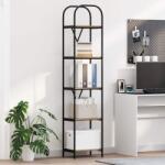 vidaXL Raft pentru carti stejar artizanal 40 x 30 x 183 cm GartenMobel Dekor (879874) Biblioteca