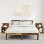 vidaXL Set 2 noptiere dormitor din lemn compozit, finisaj lemn vechi, 40x35x60 cm (875135)