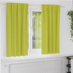 vidaXL Perdele Opaque cu Inel 2 pcs Verde 175 x 140 cm Poliester GartenMobel Dekor (4107499)