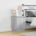 vidaXL Set 2 noptiere gri din lemn compozit, 39 x 34, 5 x 50 cm, design modern (869605)