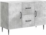 vidaXL Bufet cu sertar Gri Beton 89 x 34, 5 x 60 cm Lemn prelucrat GartenMobel Dekor (894888) Comoda