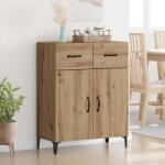 vidaXL Bufet stejar artizanal 34 x 69.5 x 90 cm Lemn compozit GartenMobel Dekor (880680) Comoda