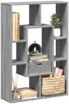 vidaXL Biblioteca, gri sonoma, 63x20x90 cm, lemn prelucrat GartenMobel Dekor (858143) Biblioteca