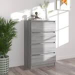 vidaXL Servanta, sonoma gri, 60x35x98, 5 cm, lemn prelucrat GartenMobel Dekor (815076) Comoda