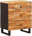 vidaXL Dulap pentru pat Maro 50 x 33 x 62 cm Lemn de mango solid GartenMobel Dekor (4018305)