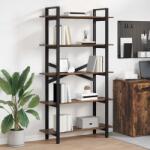 vidaXL Raft pentru carti Stejar fumuriu 100 x 33, 5 x 178 cm GartenMobel Dekor (883936) Biblioteca