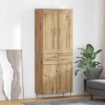 vidaXL Bufet Stejar Artizanal 69, 5 x 34 x 180 cm Lemn compozit GartenMobel Dekor (3415859) Comoda