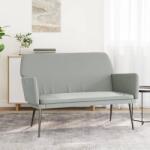 vidaXL Banca, gri deschis, 108x79x79 cm, catifea GartenMobel Dekor (351382)