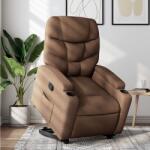 vidaXL Fotoliu rabatabil cu ridicare pe verticala, maro, textil GartenMobel Dekor (3204600)